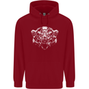 A Grizzly Polar Bear Childrens Kids Hoodie Red