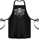 A Grizzly Polar Bear Cotton Apron 100% Organic Black