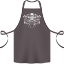 A Grizzly Polar Bear Cotton Apron 100% Organic Dark Grey
