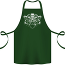 A Grizzly Polar Bear Cotton Apron 100% Organic Forest Green