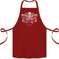 A Grizzly Polar Bear Cotton Apron 100% Organic Maroon