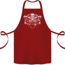 A Grizzly Polar Bear Cotton Apron 100% Organic Maroon