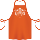A Grizzly Polar Bear Cotton Apron 100% Organic Orange