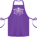 A Grizzly Polar Bear Cotton Apron 100% Organic Purple