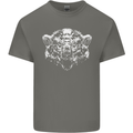 A Grizzly Polar Bear Mens Cotton T-Shirt Tee Top Charcoal