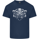 A Grizzly Polar Bear Mens Cotton T-Shirt Tee Top Navy Blue