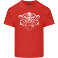 A Grizzly Polar Bear Mens Cotton T-Shirt Tee Top Red