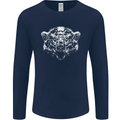 A Grizzly Polar Bear Mens Long Sleeve T-Shirt Navy Blue