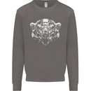 A Grizzly Polar Bear Mens Sweatshirt Jumper Charcoal