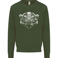 A Grizzly Polar Bear Mens Sweatshirt Jumper Forest Green