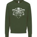 A Grizzly Polar Bear Mens Sweatshirt Jumper Forest Green