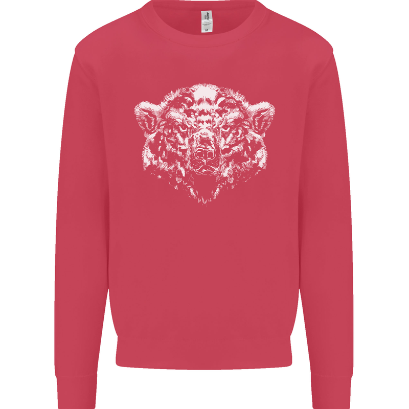 A Grizzly Polar Bear Mens Sweatshirt Jumper Heliconia