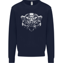 A Grizzly Polar Bear Mens Sweatshirt Jumper Navy Blue