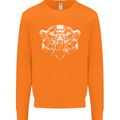 A Grizzly Polar Bear Mens Sweatshirt Jumper Orange