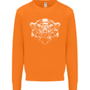 A Grizzly Polar Bear Mens Sweatshirt Jumper Orange