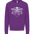 A Grizzly Polar Bear Mens Sweatshirt Jumper Purple