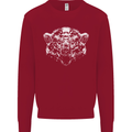 A Grizzly Polar Bear Mens Sweatshirt Jumper Red
