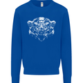 A Grizzly Polar Bear Mens Sweatshirt Jumper Royal Blue