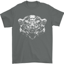 A Grizzly Polar Bear Mens T-Shirt 100% Cotton Charcoal