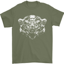 A Grizzly Polar Bear Mens T-Shirt 100% Cotton Military Green