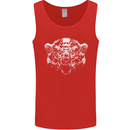 A Grizzly Polar Bear Mens Vest Tank Top Red