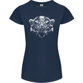 A Grizzly Polar Bear Womens Petite Cut T-Shirt Navy Blue