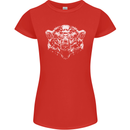 A Grizzly Polar Bear Womens Petite Cut T-Shirt Red