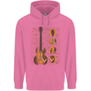 A Guitar Blueprint Music Rock n Roll Guitarist Childrens Kids Hoodie Azalea
