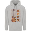 A Guitar Blueprint Music Rock n Roll Guitarist Childrens Kids Hoodie Sports Grey
