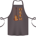 A Guitar Blueprint Music Rock n Roll Guitarist Cotton Apron 100% Organic Dark Grey