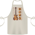 A Guitar Blueprint Music Rock n Roll Guitarist Cotton Apron 100% Organic Natural