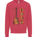 A Guitar Blueprint Music Rock n Roll Guitarist Kids Sweatshirt Jumper Heliconia