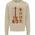 A Guitar Blueprint Music Rock n Roll Guitarist Mens Sweatshirt Jumper Sand