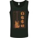 A Guitar Blueprint Music Rock n Roll Guitarist Mens Vest Tank Top Black