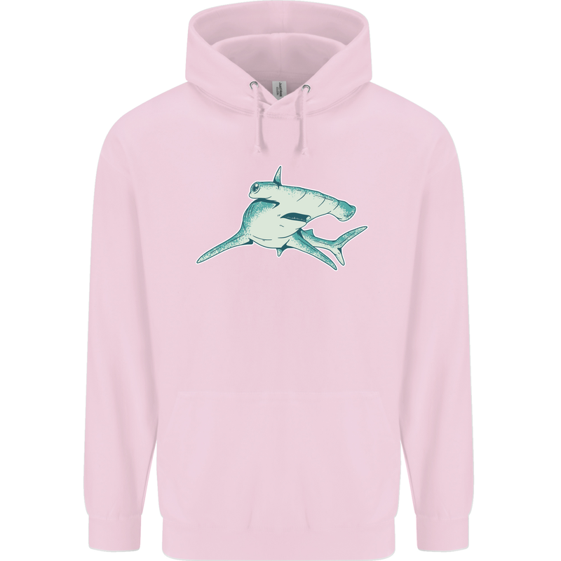 A Hammerhead Shark Childrens Kids Hoodie Light Pink