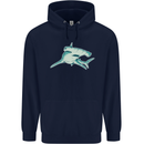 A Hammerhead Shark Childrens Kids Hoodie Navy Blue