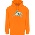 A Hammerhead Shark Childrens Kids Hoodie Orange