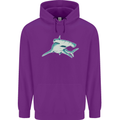 A Hammerhead Shark Childrens Kids Hoodie Purple