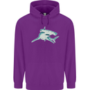 A Hammerhead Shark Childrens Kids Hoodie Purple