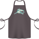 A Hammerhead Shark Cotton Apron 100% Organic Dark Grey