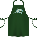 A Hammerhead Shark Cotton Apron 100% Organic Forest Green