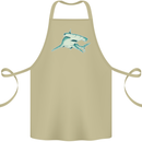 A Hammerhead Shark Cotton Apron 100% Organic Khaki