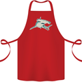 A Hammerhead Shark Cotton Apron 100% Organic Red