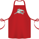 A Hammerhead Shark Cotton Apron 100% Organic Red