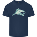 A Hammerhead Shark Kids T-Shirt Childrens Navy Blue