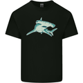 A Hammerhead Shark Mens Cotton T-Shirt Tee Top Black