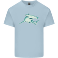 A Hammerhead Shark Mens Cotton T-Shirt Tee Top Light Blue