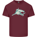 A Hammerhead Shark Mens Cotton T-Shirt Tee Top Maroon