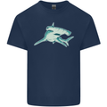 A Hammerhead Shark Mens Cotton T-Shirt Tee Top Navy Blue