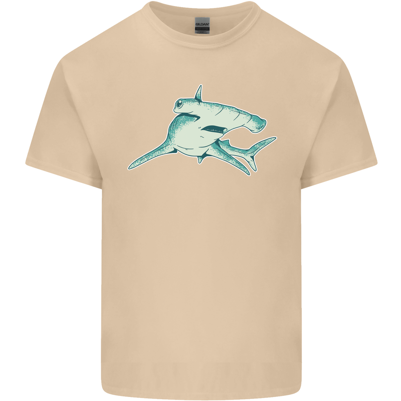 A Hammerhead Shark Mens Cotton T-Shirt Tee Top Sand